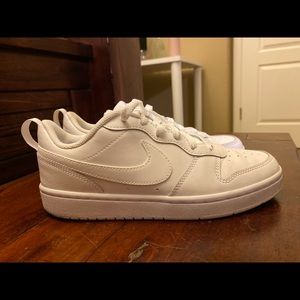 White Nike Court Borough Low Sneaker